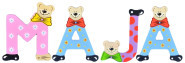 Playshoes Kinder Holz-Buchstaben Namen-Set MAJA - sortiert 