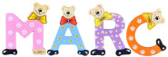 Playshoes Kinder Holz-Buchstaben Namen-Set MARC - sortiert 