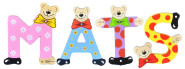 Playshoes Kinder Holz-Buchstaben Namen-Set MATS - sortiert 
