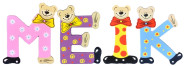 Playshoes Kinder Holz-Buchstaben Namen-Set MEIK - sortiert 