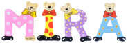 Playshoes Kinder Holz-Buchstaben Namen-Set MIRA - sortiert 