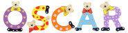 Playshoes Kinder Holz-Buchstaben Namen-Set OSCAR - sortiert 