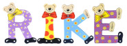 Playshoes Kinder Holz-Buchstaben Namen-Set RIKE - sortiert 