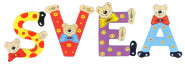 Playshoes Kinder Holz-Buchstaben Namen-Set SVEA - sortiert 