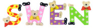 Playshoes Kinder Holz-Buchstaben Namen-Set SWEN - sortiert 