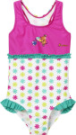 Playshoes UV-Schutz Badeanzug DIE MAUS Blumen, Größe: 110/116, Farbe: weiß/rosa 