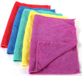 purclean 5er Pack Microfaser Putztücher 40 x 40 cm - kombiniert Putzlappen und Staubwedel Anzahl: 5 Stück