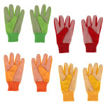 Rivanto® 1 Paar Naturtöne Gartenhandschuhe Baumwolle/Polyester mit PVC-Noppen und angenehmem Bund für sicheren Halt, Farbe nicht wählbar 