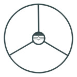 Rivanto® 2er Set Pflanzenringe Ø30 cm aus 100% recyceltem PP für Bambusstäbe und Rankhilfen 