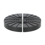 Rivanto® 4er Set Kunststoff Blumentopf-Füße 10,5 x 10,5 cm, Untersetzer für Blumentöpfe, Pflanzkästen u.ä. 