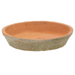 Rivanto® Aged Terracotta Blumentopf Untersetzer rund Ø23,5 cm, H4,5 cm Untersetzer für Blumentopf 