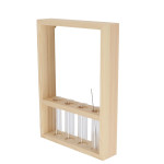 Rivanto® Anzuchthilfe Wandrahmen Reagenzgläser Größe wählbar Indoor Deko 