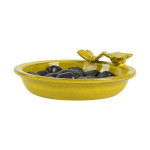 Rivanto® Bienen- und Schmetterlingstränke aus Keramik, Ø 27 cm, mit Dekofiguren, Insekten Tränke 