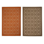 Rivanto® Desert Dream Gartenteppich 121 x 182 cm aus Kunststoff, Schuhmatte/Tischuntersetzer für Terrasse & Balkon, Balkonteppich, Terrassenteppich 