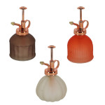 Rivanto® Desert Dream Pflanzensprüher aus Glas ca. Ø8,5 x 15,5 cm Pflanzenbefeuchter mit Kunststoffpumpe, stilvolles Deko-Element 