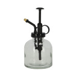 Rivanto® Durchsichtiger Pflanzensprüher 220 ml für sanftes Befeuchten von Saat und Setzlingen, echter Glasbehälter mit Kunststoffpumpe 