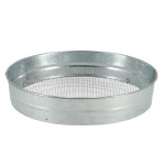 Rivanto® Erdsieb aus Stahl Ø 35,5 cm, verzinkt, feines Gitter mit hohem Rand 