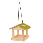 Rivanto® Futterhaus hängend mit Aufdruck, Vogelmotiv, Futterstation, L 23,1 x B 23,9 x H 20,1 cm 