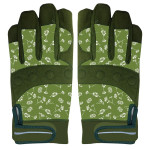 Rivanto® Garten Handschuhe gemustert Größe L, Bodenhandschuhe für Garten und Beet, Arbeitshandschuhe mit Klettverschluss, atmungsaktiv 