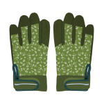Rivanto® Garten Handschuhe gemustert Größe M, Bodenhandschuhe für Garten und Beet, Arbeitshandschuhe mit Klettverschluss, atmungsaktiv 
