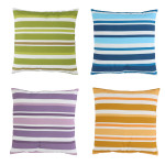 Rivanto® Gestreiftes Outdoor Kissen 49 x 49 cm bunte Sitzkissen 