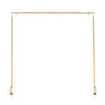 Rivanto® Goldene Tischklemme 117,7 x 211,5 cm Stahl, Gold 
