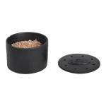 Rivanto® Grillräucherset Gusseisentopf mit Buchen-Hackschnitzel 