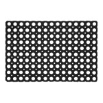 Rivanto® Gummi Türmatte Ringe 40 x 60 cm, Höhe 1,2 cm, Fußmatte, rutschhemmend, leicht zu reinigen 