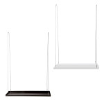 Rivanto® Hängende Pflanzentabletts rechteckig L, Pflanzentabletthänger, sortiert, L 15 x B 58 x H 2,1 cm L