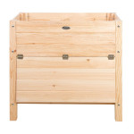 Rivanto® Hochbeet mit Aufbewahrungsfach, 65 Liter, 40 x 79 x 78 cm, FSC-Kiefernholz, stabiler Stand 