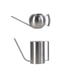 Rivanto® Indoor Edelstahl Gießkanne, Form wählbar, schlanker Ausguss 