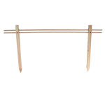 Rivanto® Lange Holz-Pflanzenstützzaun, | Größe L, B 100 x H50 cm, Pflanzenstütze, FSC-Holz, Pflanzen-Rankhilfe für Gemüse, Blumen, Sträuchern 