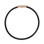 Rivanto® Müllsackring mit Gummirand, Ø 50,5 cm, hält den Müllsack immer offen, Müllsackhalter mit Holzgriff 