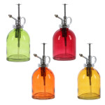 Rivanto® Naturtöne Pflanzensprüher 330 ml Glas mit Kunststoffpumpe, Sprühflasche zum Befeuchten von Saat und Setzlingen 