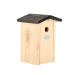 Rivanto® Nistkasten Blaumeise L 13,5 x B 17 x H 23,5 cm, FSC-Holz, Vogelkasten für Wildvögel, Futterstation 