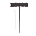 Rivanto® Pflanzschild Gusseisen, Beschriftung von Pflanzen, abnehmbare Magnetplatte, 15,2 x 4,8 x 25,8 cm 