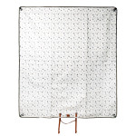 Rivanto® Picknick-Decke mit Befestigungs-Heringen, 145 x 177 x 0,5 cm, aus Polyester, robust, warm für lange Picknick Abende 