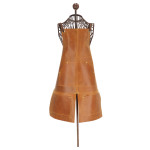 Rivanto® Rindsleder Gartenschürze mit Taschen für Gartenarbeit, Braun 