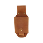 Rivanto® Rindsleder Gürtel-Flaschenhalter aus Leder und Eisen 