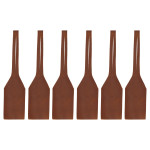 Rivanto® Rindsleder Pflanzetiketten 6er Set für den Garten, Braun, 17,2 x 4 x 0,1 cm 