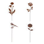 Rivanto® Rost Gartenstecker, rostige Oberfläche, verschiedene Motive 