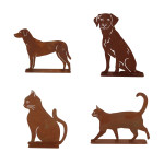 Rivanto® Rost Tiermotive, überall platzierbar, rostige Oberfläche, verschiedene Motive erhältlich 