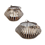 Rivanto® Teelicht "Janne" antiquität gold Metall 