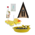 Rivanto® Tierfutter Komplettpaket, Tierart wählbar, mit Trinkschale, Futter, Nistkasten 