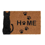 Rivanto® Türmatte aus Kokosfaser/PVC, Braun, Fußabstreifer, Schuhablage 