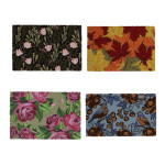 Rivanto® Türmatte Kokos mit Motiv, PVC-Rückseite, Rutschfest, Für drinnen und draußen, in verschiedenen Motiven und Größen erhältlich 