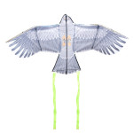 Rivanto® Vogelschreck-Drache mit Adler-Motiv, Raubvogel-Flugdrachen aus Polyester/Glasfaser/Metal, 137,4 x 40 x 69cm, 