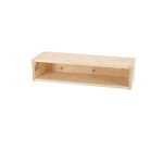 Rivanto® Wandbar aus Holz, Größe S, L 38,8 x B 58 x H 13,5 cm, ausklappbar, Deko-Element für Wintergarten und Innenbereich, Wandregal 
