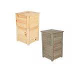 Rivanto® Wurmkomposter 40,5 x 38,5 x 67 cm, Natürlicher Kompost inkl. Kokosmatte+Wurzeltuch 