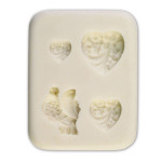 Städter Deko-Flex Model Mini Herzen mit, Reliefform 